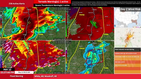 🚨 Tornado Warning – Henry AL & Early GA | Radar Shows Rotation Near Columbia | TAKE COVER NOW! 🌪️