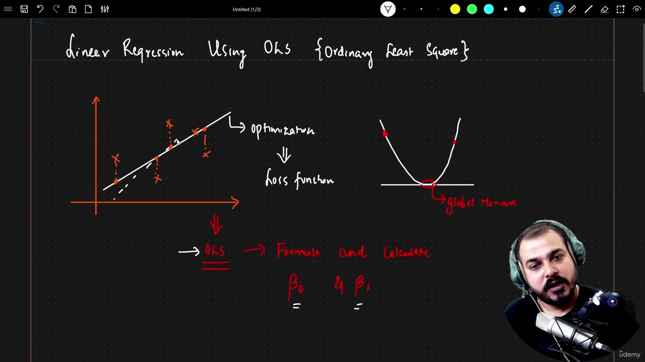 24.10 Linear Regression with OLS Krish Naik ML