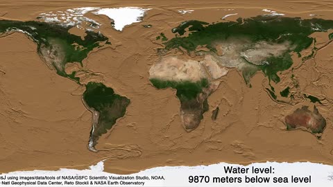 Draining earth's oceans