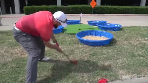 Must Watch: Plastic Golf Club Battle | Dude Perfect