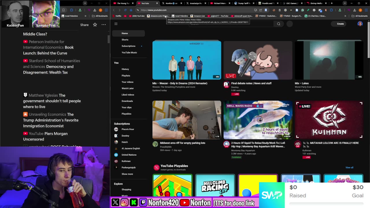 Shrimp Welfare Debate & FUNDRAISER 6pm EST | Trump V Powell | Gooning | !tts !discord