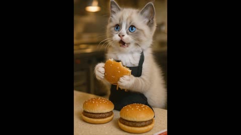 Cats Working AI #cats #cute #adorable #animation #funny