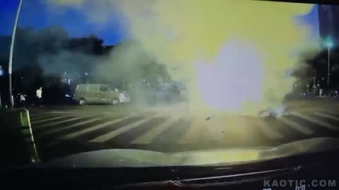 Unexplained motorcycle fire