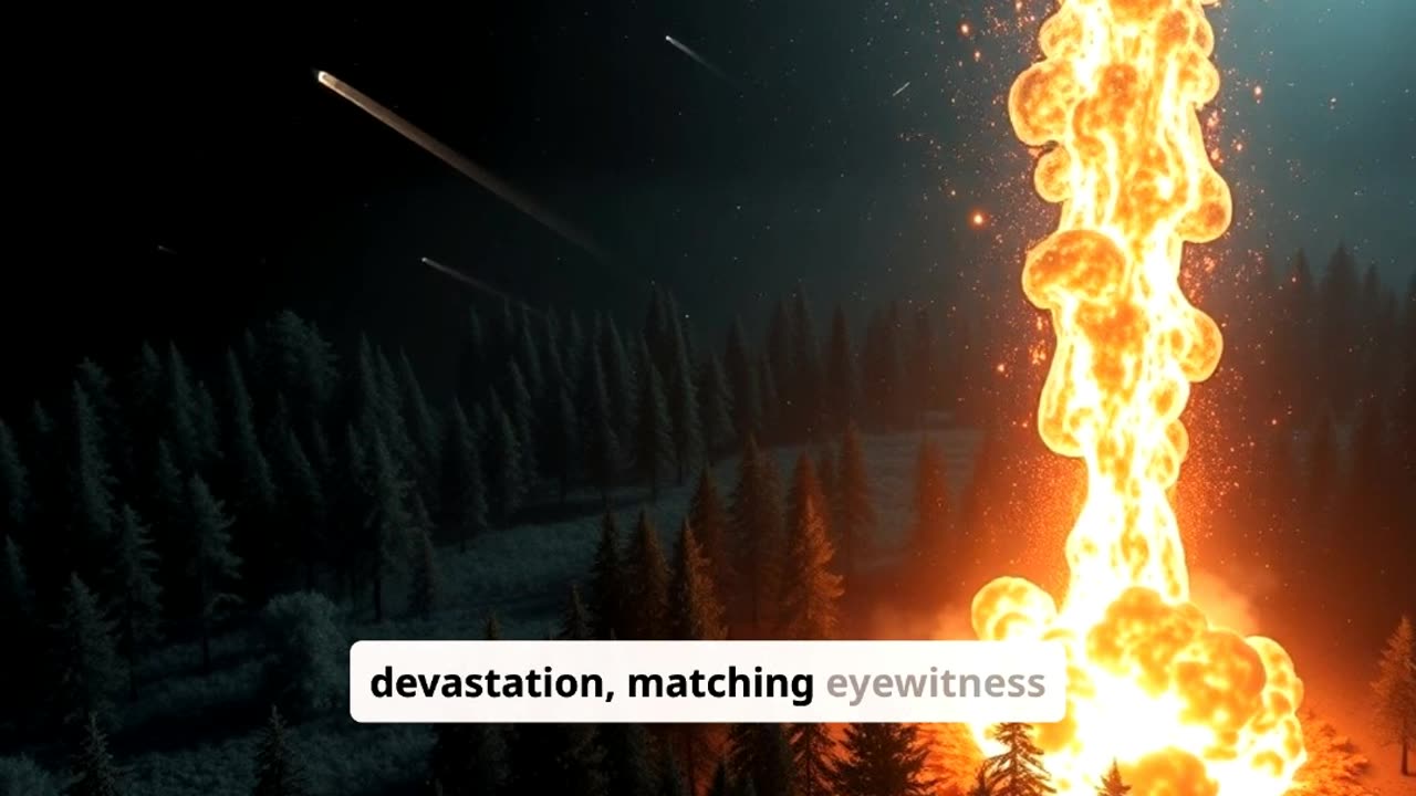 Meteor Airburst Mystery?! #TunguskaEvent #CosmicMystery #MysteryTok #Unexplained #Meteor #History