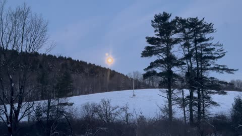 Full Moon Setting 🌕 This Morning