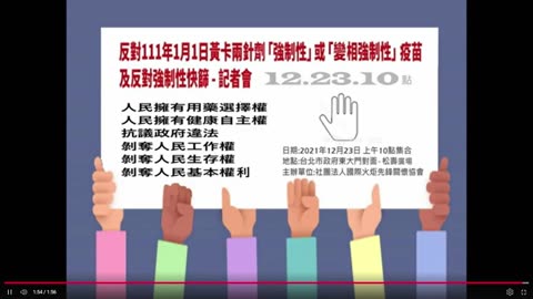2021-12-23 勇敢站出來 ― 「反對111年1月1日黃卡兩針劑『強制性』或『變相強制性』疫苗及反對強制性快篩」 記者會 守護工作權及健康自主權 你的站立就是一份力量