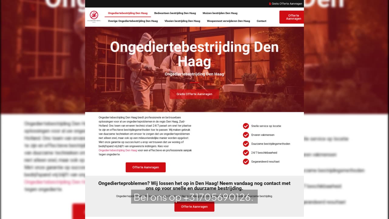 Ongediertebestrijding Den Haag
