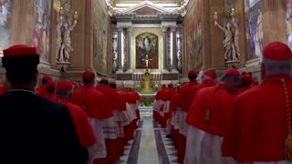 Black smoke signals inconclusive first vote from conclave