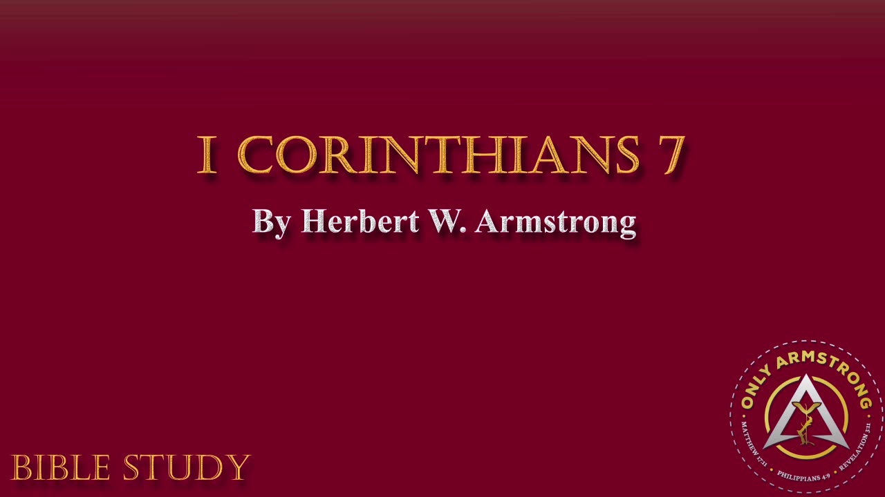 I Corinthians 7