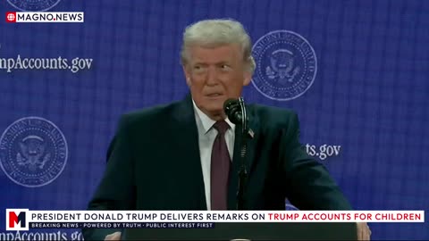 🇺🇸 President Trump Announces 'Trump Accounts' Savings Plan for Children in Washington, DC [LIVE]