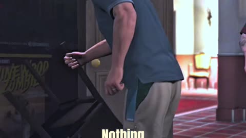 Michael Smashes Jimmy's TV 😐😱#gta5 #gta #rockstargames #gtaonline #tranding #gaming #shorts #usa