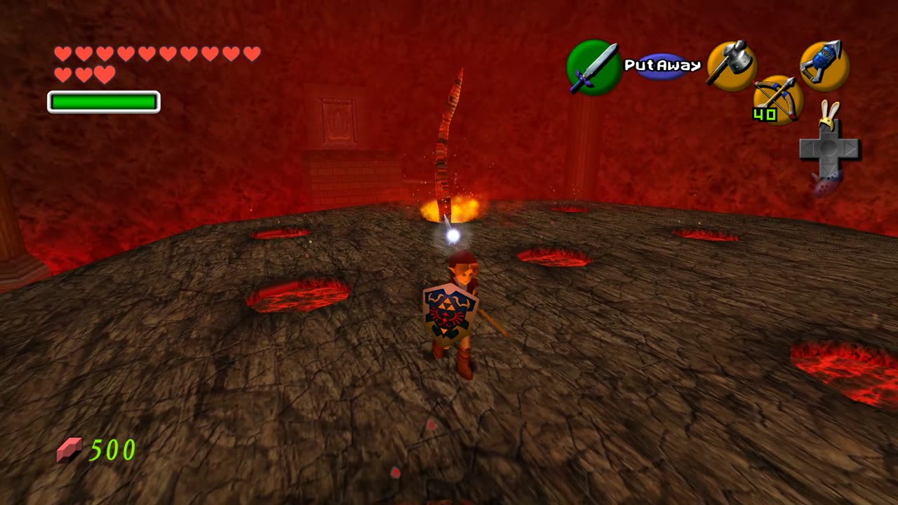Zelda Ocarina of Time - Vanquishing Volvagia