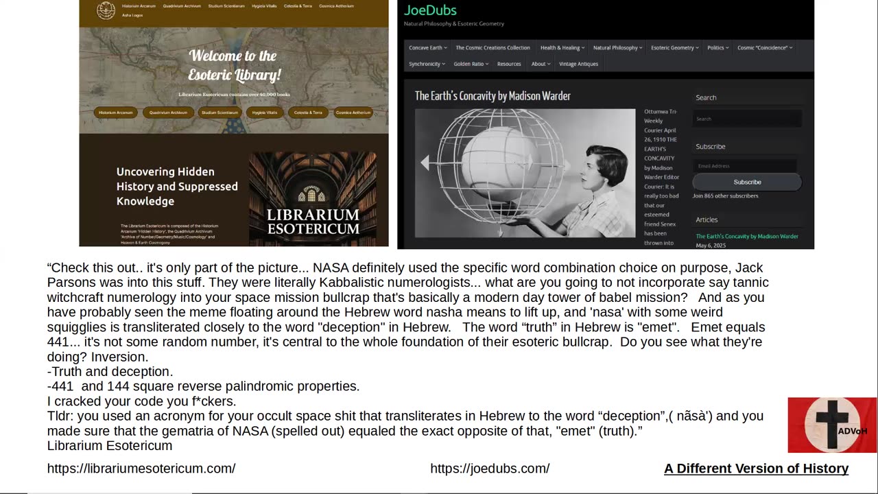 Concave Earth Cosmic Egg - Truth Deception NASA 441 144