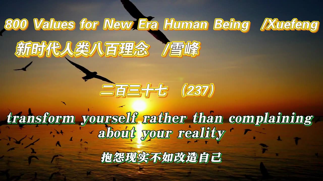 800 Values for New Era Human Being（237）