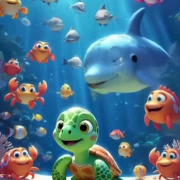 🐢✨ **"Toby the Tiny Turtle’s Magical Journey – Animated Ocean Adventure for Kids
