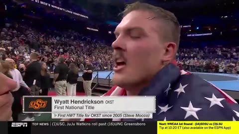 Wyatt Hendrickson a second lieutenant in the Us Airforce salutes President Trump