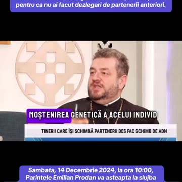 Ereticu ECUMENIST INTER-RELIGIOS Emilian Prodan cu EREZIILE:adn-ul informatii;Karma;frecventa inalta