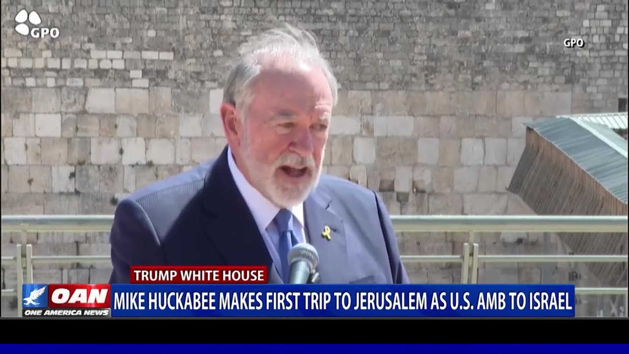 Mike Huckabee makes first trip to Jerusalem as U.S. Ambassador to Israel