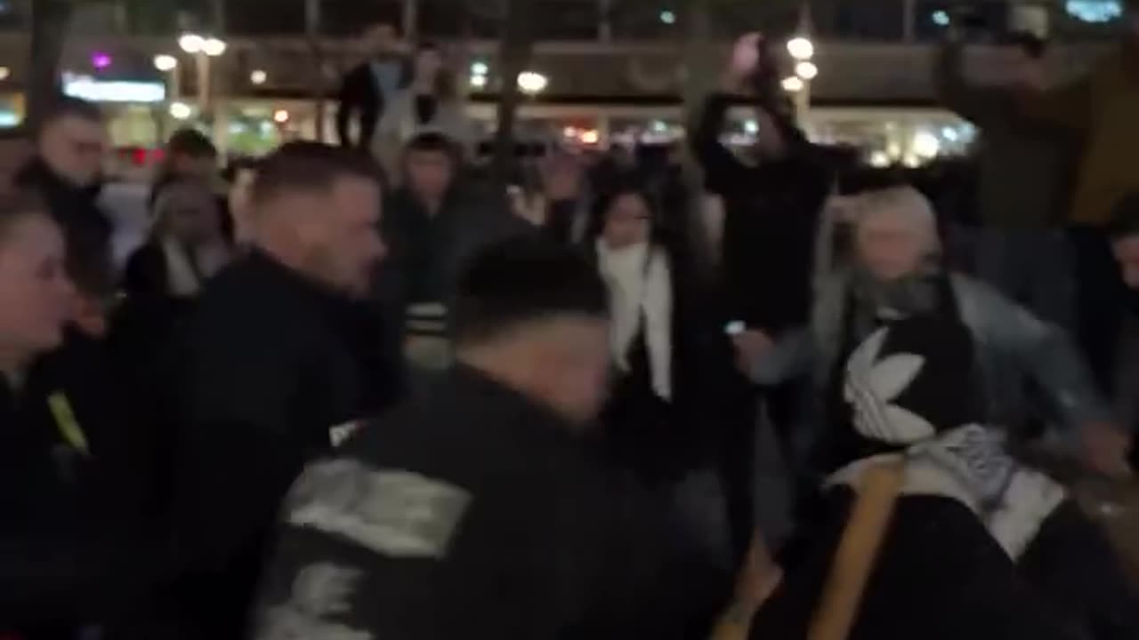 German police clashed with protesters in Berlin who were showing solidarity with Gaza