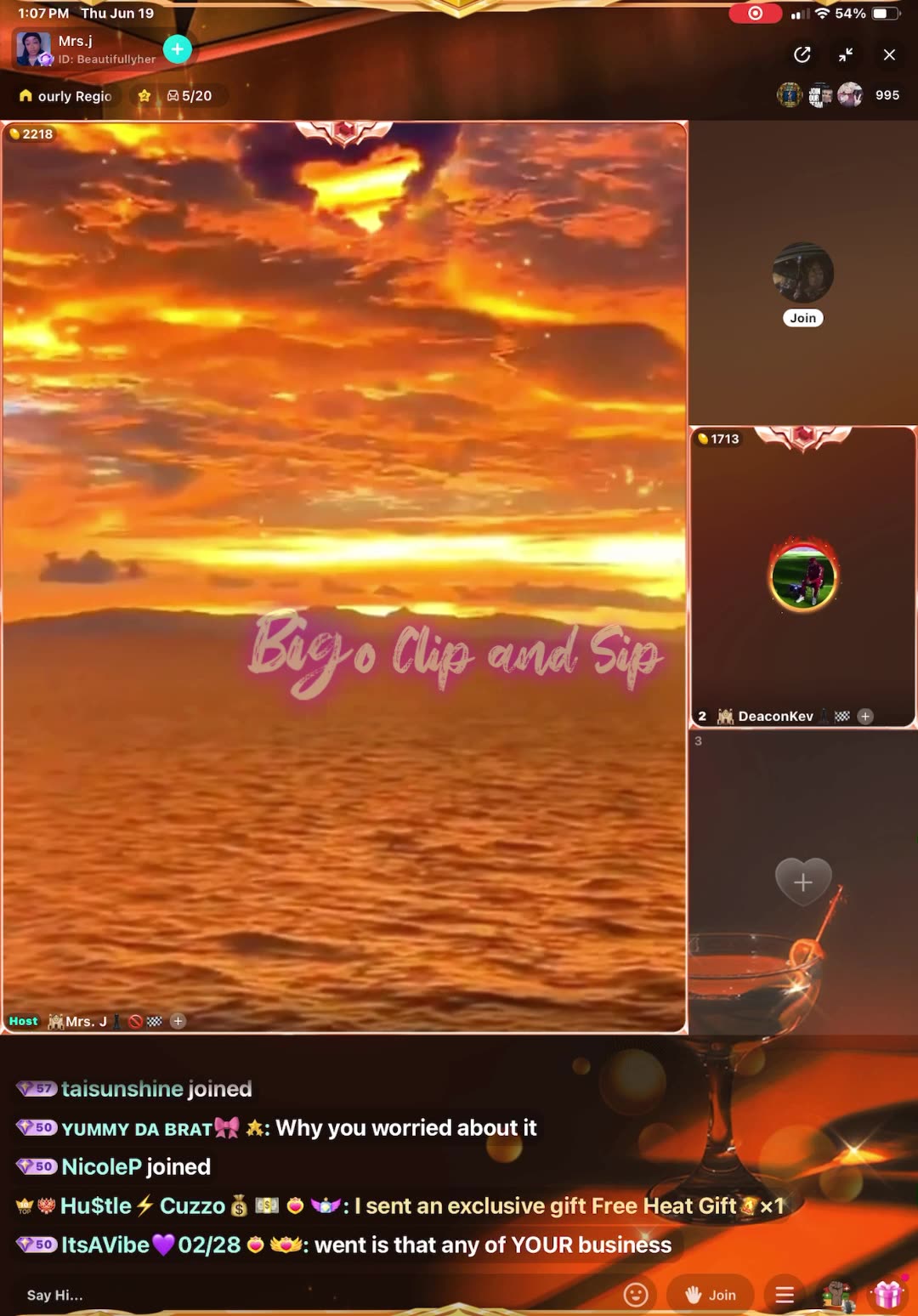 The gf talking accidental meet up w/Ms Regina-brother steers convo 6/19/25 #bigoclipandsip