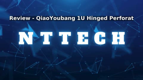 QiaoYoubang 1U Hinged Perforated Blank Rack Mount Panel Spacer for 19 inch Serve
