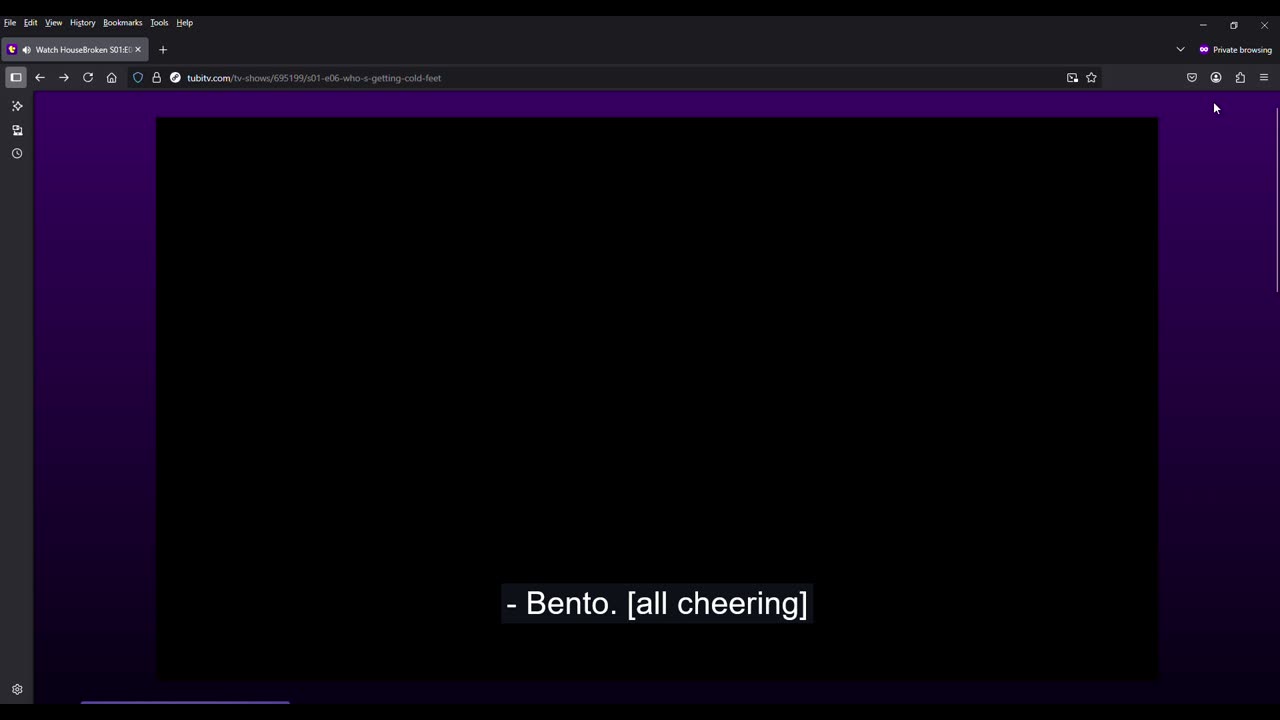 Kaptial Entertainment Bento Box Merman Logo read by Tubi Audio Description (Cold Feet)