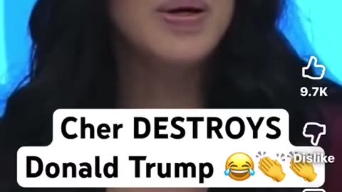 Cher lets everyone know how she feels about Trump in her own way!