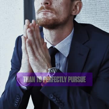 It’s nobler to pursue your own dreams and visions imperfectly...