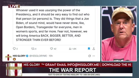 His Glory - The War Report 5-28-25