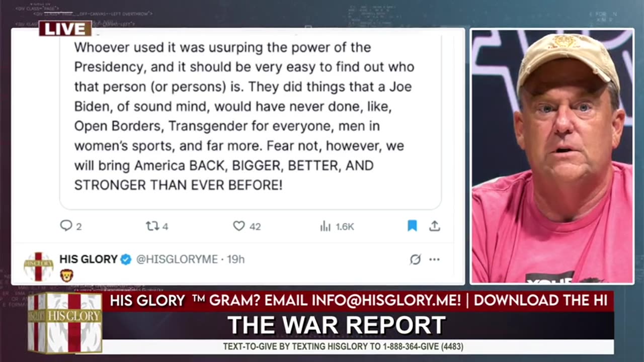 His Glory - The War Report 5-28-25