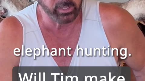 Will Tim make it back from hunting in Botswana?