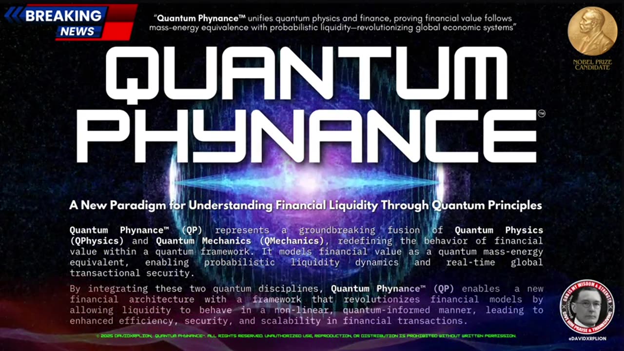 DavidXRPLion Discovers QUANTUM PHYNANCE™ NEW PHYSICS DISCOVERY [MUST WATCH] TRUMP NEWS
