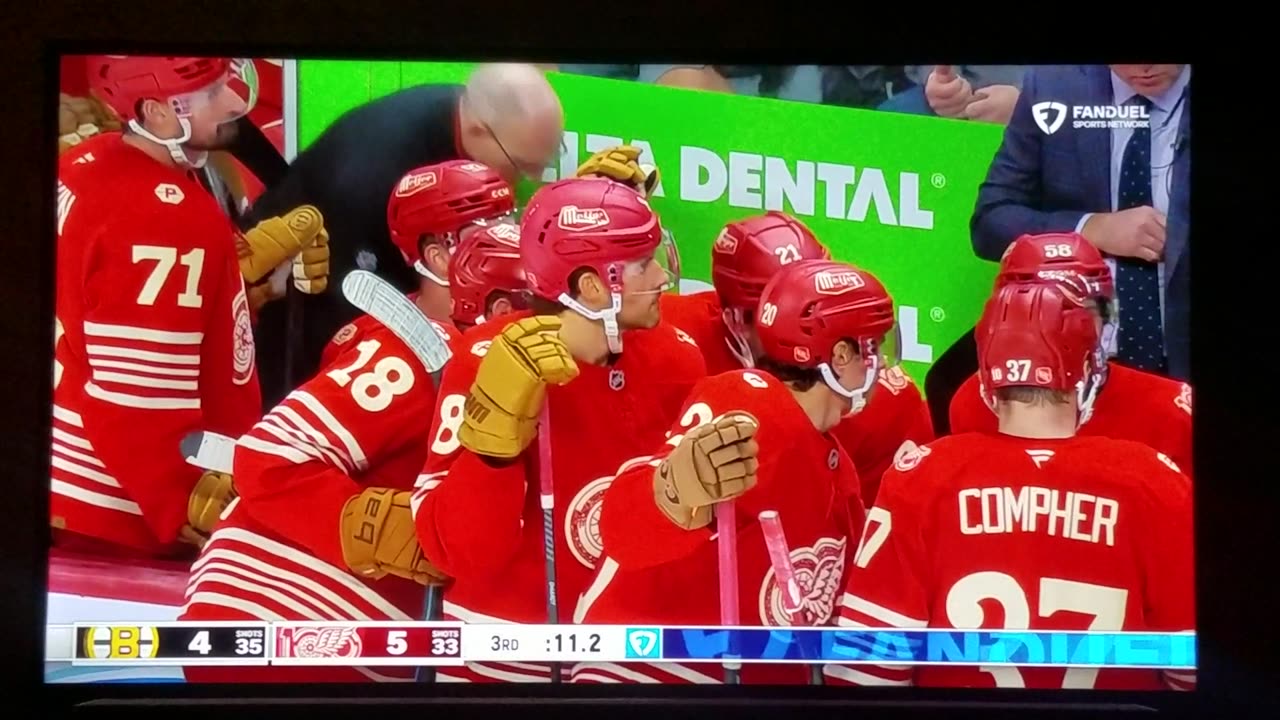 BOS vs DET - Red Wings Win 5-4