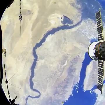 ISS over the Suez Canal and Sinai Peninsula.