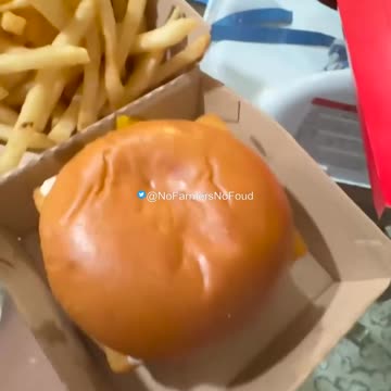The downsizing continues An American ordered a McDonald's Filet-O-Fish sandwich