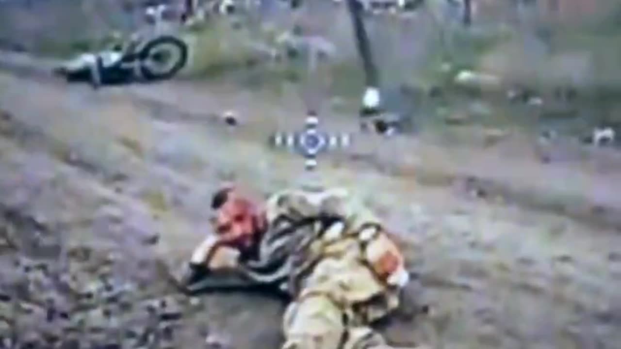 Russian Soldier Meets Ukrainian Drone with a Smile, Despite Injury