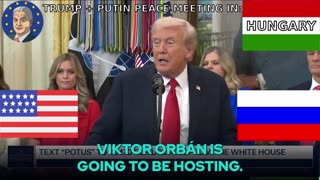 Putin + Trump PEACE meeting in Hungary Budapest with Viktor Orban !