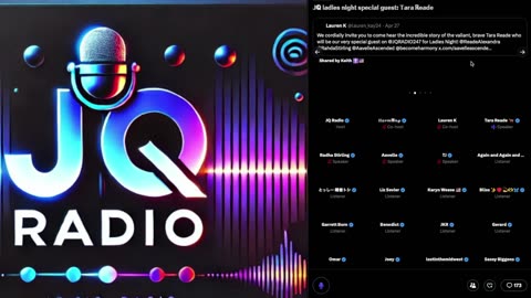 JQ Radio 24/7: Ladies Night: Interview with Tara Reade