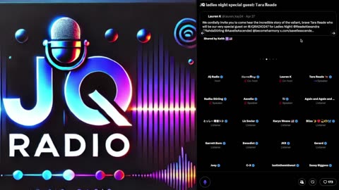 JQ Radio 24/7: Ladies Night: Interview with Tara Reade