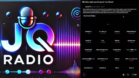 JQ Radio 24/7: Ladies Night: Interview with Tara Reade