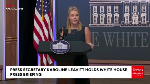 JUST IN: Karoline Leavitt Holds New Media Press Briefing After Trump Marks 100 Days In Office