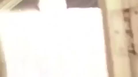 Russia drone strike in Kyiv Residential building
