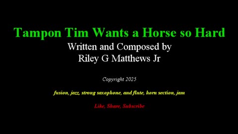Tampon Tim Wants a Horse so Hard