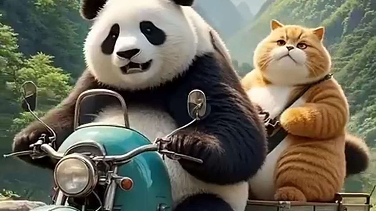 Cat and cow funny video,Ai animation petsvideo