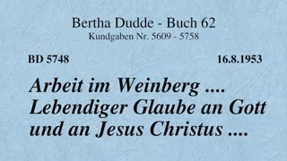BD 5748 - ARBEIT IM WEINBERG .... LEBENDIGER GLAUBE AN GOTT UND AN JESUS CHRISTUS ....