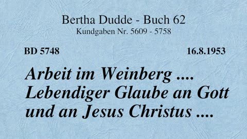 BD 5748 - ARBEIT IM WEINBERG .... LEBENDIGER GLAUBE AN GOTT UND AN JESUS CHRISTUS ....