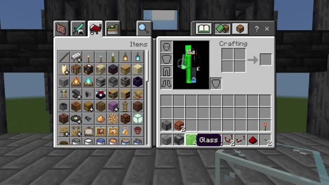 Easiest 2x2 Glass Door Tutorial For Minecraft Bedrock