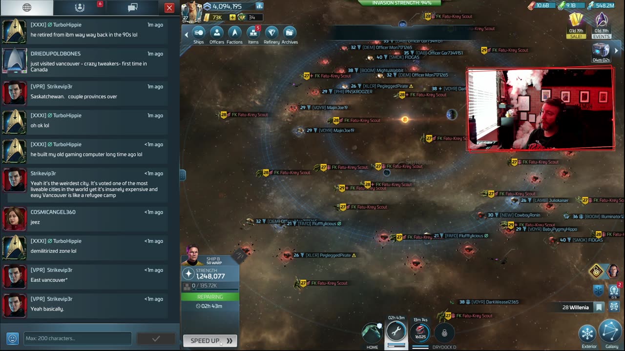 (server 709) Ops 27 New Commander - Just another Mining Monday - STFC Live Stream