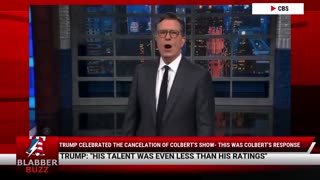 Trump Celebrated The Cancelation Of Colbert's Show- This Was Colbert's Response