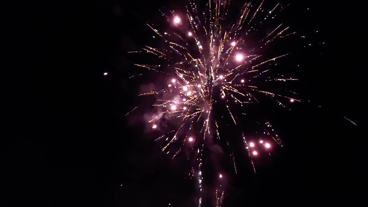 Holmen WI Korn fest 2025 fireworks show at Viking field